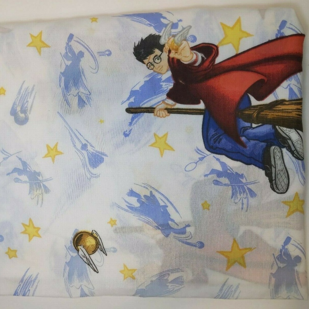 Harry Potter & Stars Twin Flat Sheet 2000 Vintage